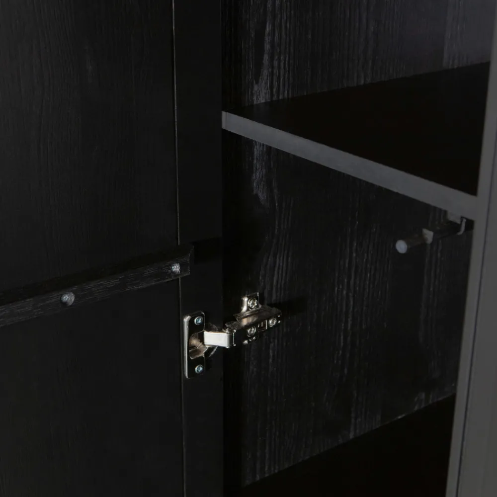 Woood NEW GRAVURE Colonne de rangement en bois 2 portes 1 tiroir H210cm