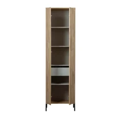 Woood NEW GRAVURE Colonne de rangement en bois 2 portes 1 tiroir H210cm