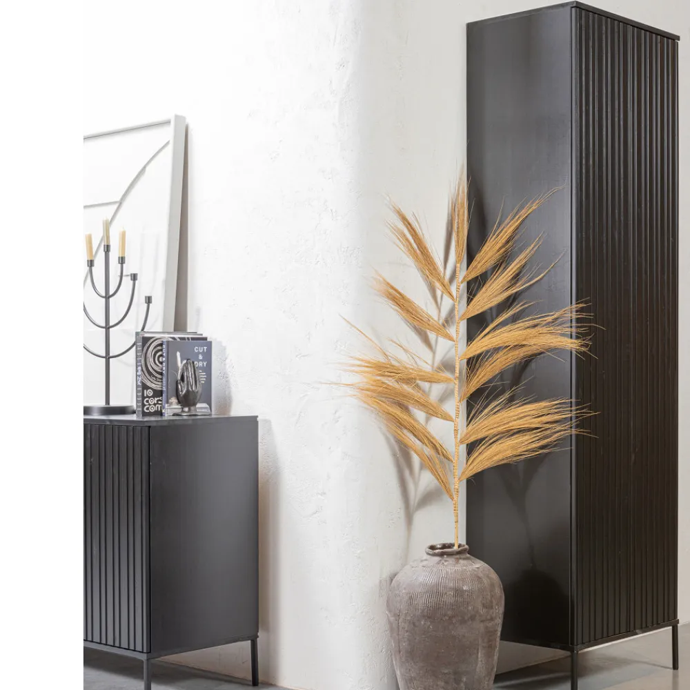 Woood NEW GRAVURE Colonne de rangement en bois 2 portes 1 tiroir H210cm