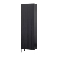 Woood NEW GRAVURE Colonne de rangement en bois 2 portes 1 tiroir H210cm