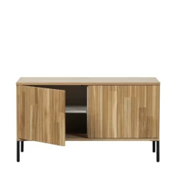 Woood NEW GRAVURE Meuble TV 2 portes en bois L100cm