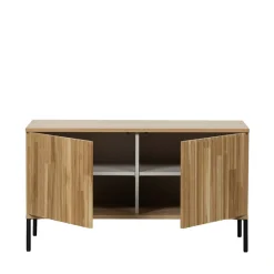 Woood NEW GRAVURE Meuble TV 2 portes en bois L100cm