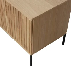 Woood NEW GRAVURE Meuble TV 2 portes en bois L100cm