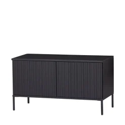 Woood NEW GRAVURE Meuble TV 2 portes en bois L100cm