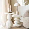 House Nordic NEWTOWN Table d'appoint ronde en fibre d'argile 40x40cm