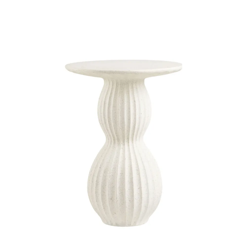 House Nordic NEWTOWN Table d'appoint ronde en fibre d'argile 40x40cm