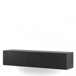 No name NEXA Meuble TV suspendu 4 portes en bois L180cm