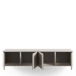 No name NEXA Meuble TV suspendu 4 portes en bois L180cm