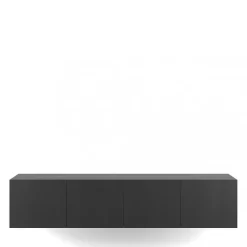 No name NEXA Meuble TV suspendu 4 portes en bois L180cm