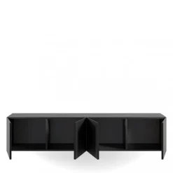 No name NEXA Meuble TV suspendu 4 portes en bois L180cm