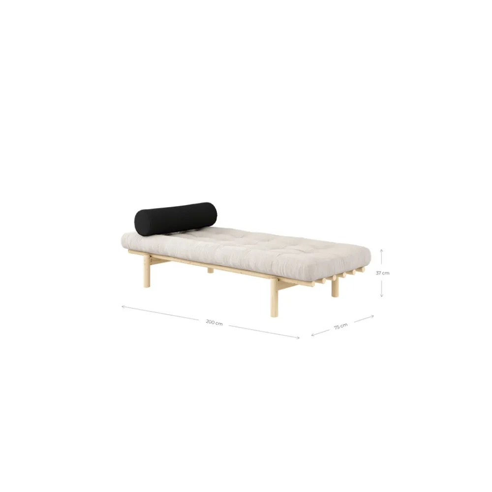 Karup Design NEXT DAYBED Méridienne en bois naturel et tissu