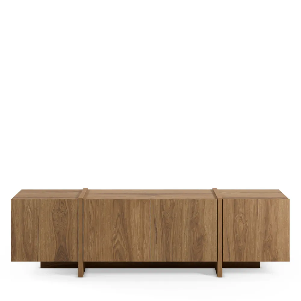 Drawer NICOLE Meuble TV 4 portes en bois 180cm