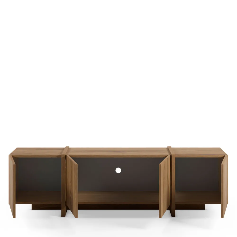 Drawer NICOLE Meuble TV 4 portes en bois 180cm