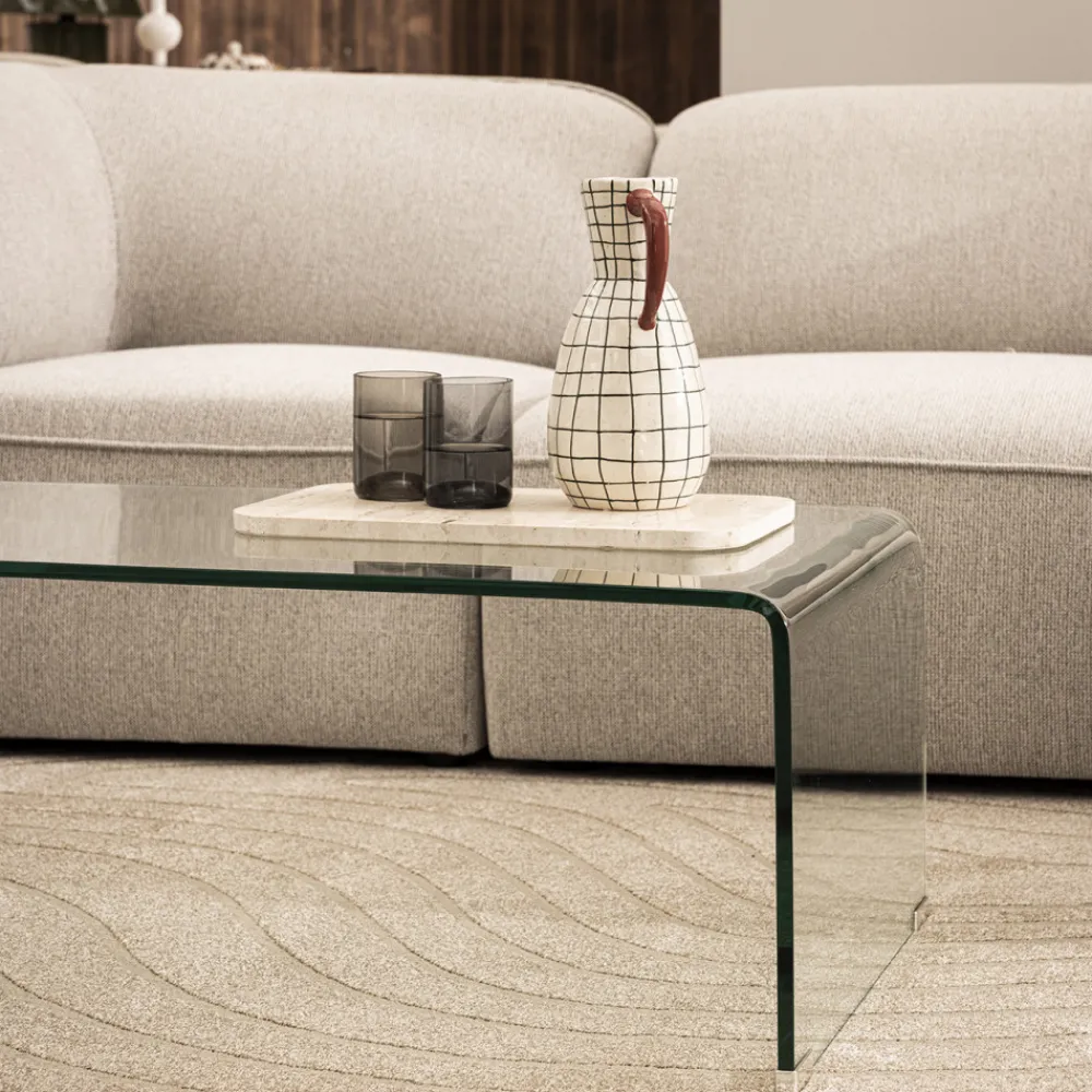 Drawer NIDO Table basse en verre L110cm
