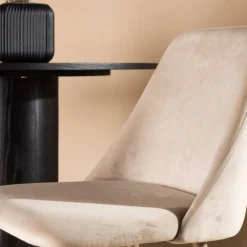 Venture Home NIGHT Lot de 2 chaises en velours et métal