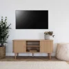 House Nordic NIKKO Meuble tv 2 portes coulissantes en bois L113cm
