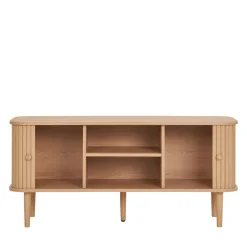 House Nordic NIKKO Meuble tv 2 portes coulissantes en bois L113cm