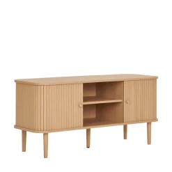 House Nordic NIKKO Meuble tv 2 portes coulissantes en bois L113cm