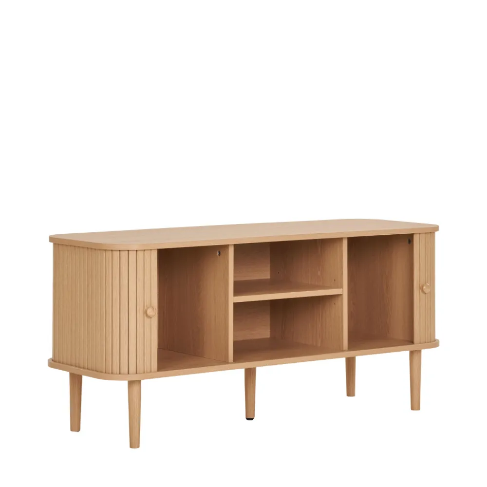 House Nordic NIKKO Meuble tv 2 portes coulissantes en bois L113cm