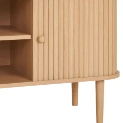 House Nordic NIKKO Meuble tv 2 portes coulissantes en bois L113cm