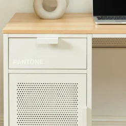 Pantone NINO Bureau 1 porte 1 tiroir en métal L120cm