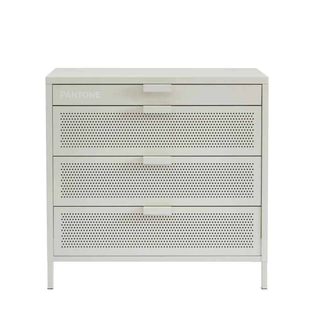 Pantone NINO Commode 4 tiroirs en métal L80cm