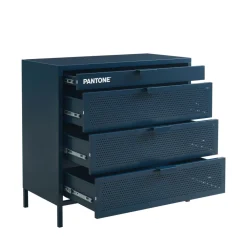 Pantone NINO Commode 4 tiroirs en métal L80cm