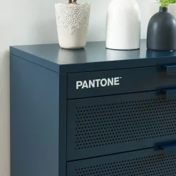 Pantone NINO Commode 4 tiroirs en métal L80cm