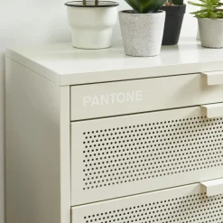 Pantone NINO Commode 4 tiroirs en métal L80cm