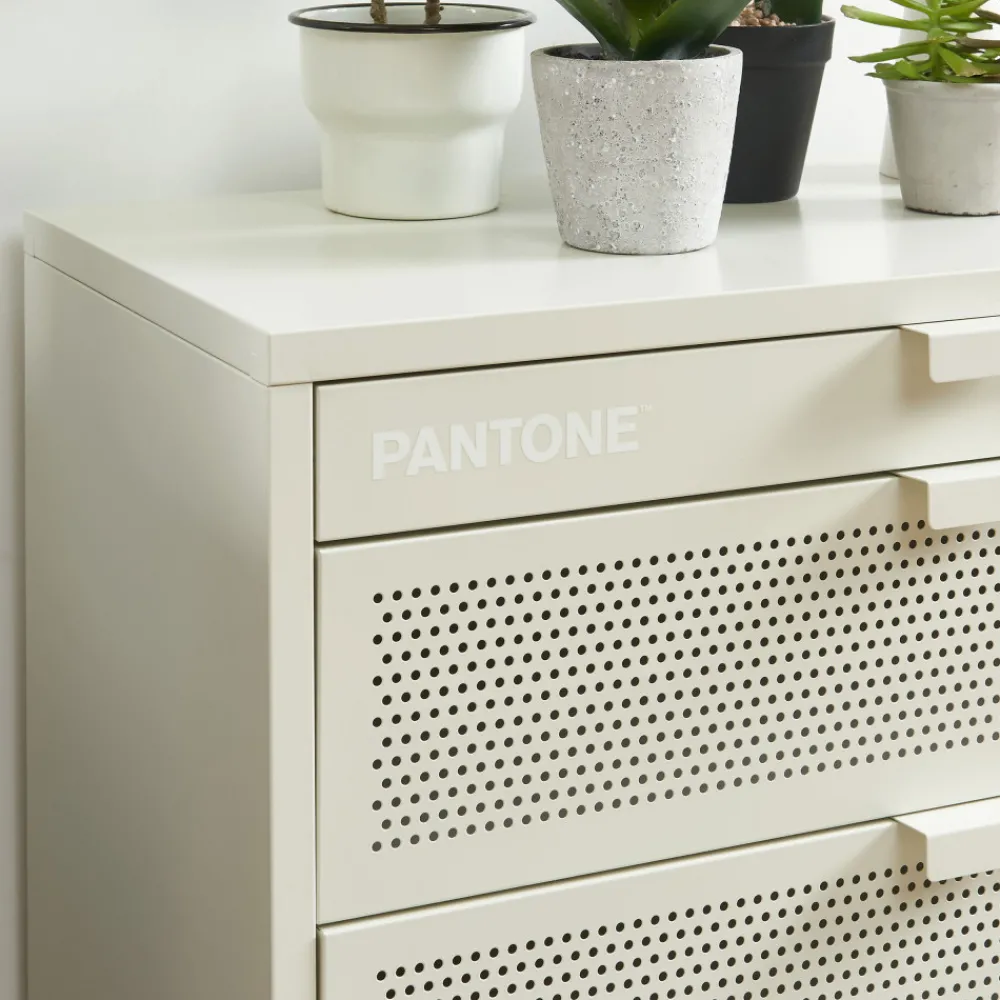Pantone NINO Commode 4 tiroirs en métal L80cm