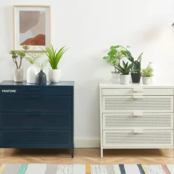 Pantone NINO Commode 4 tiroirs en métal L80cm