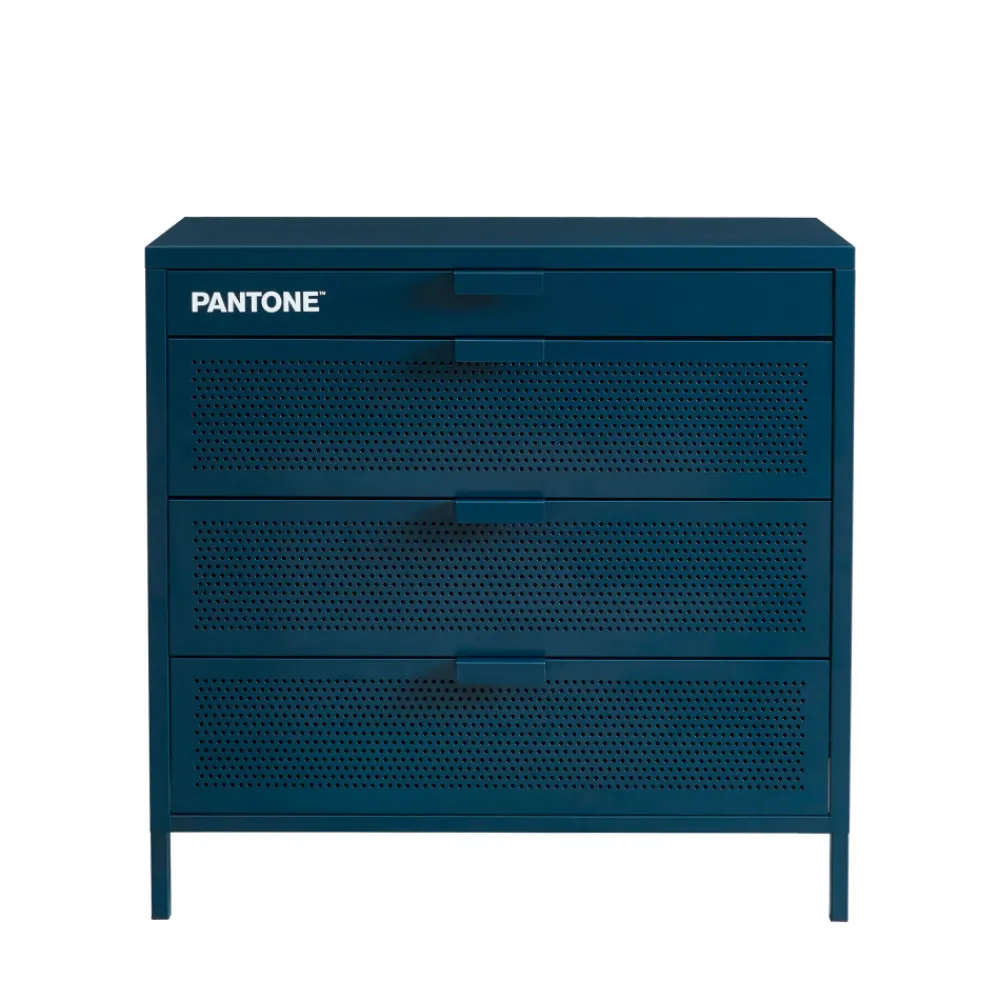 Pantone NINO Commode 4 tiroirs en métal L80cm
