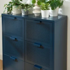 Pantone NINO Commode 6 tiroirs en métal L90cm