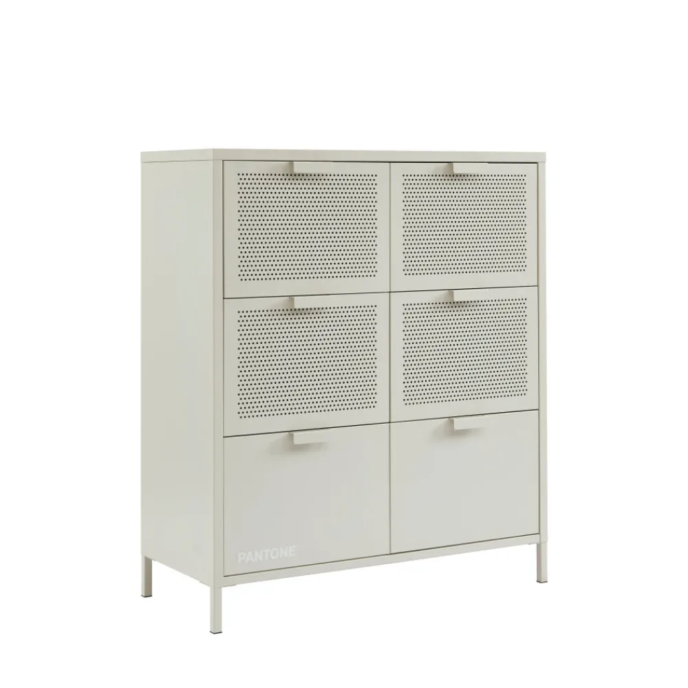 Pantone NINO Commode 6 tiroirs en métal L90cm