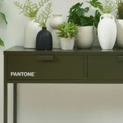 Pantone NINO Console 2 tiroirs en métal L100cm