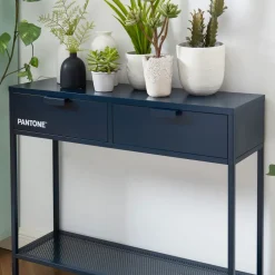 Pantone NINO Console 2 tiroirs en métal L100cm