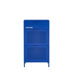 Pantone NINO Meuble à chaussures 2 portes 1 tiroir en métal L55cm