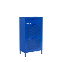 Pantone NINO Meuble à chaussures 2 portes 1 tiroir en métal L55cm
