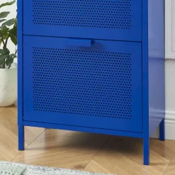 Pantone NINO Meuble à chaussures 2 portes 1 tiroir en métal L55cm