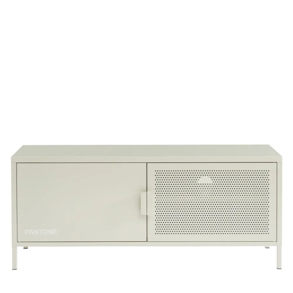 No name NINO Meuble TV 2 portes en métal PANTONE L120cm