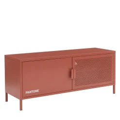 No name NINO Meuble TV 2 portes en métal PANTONE L120cm