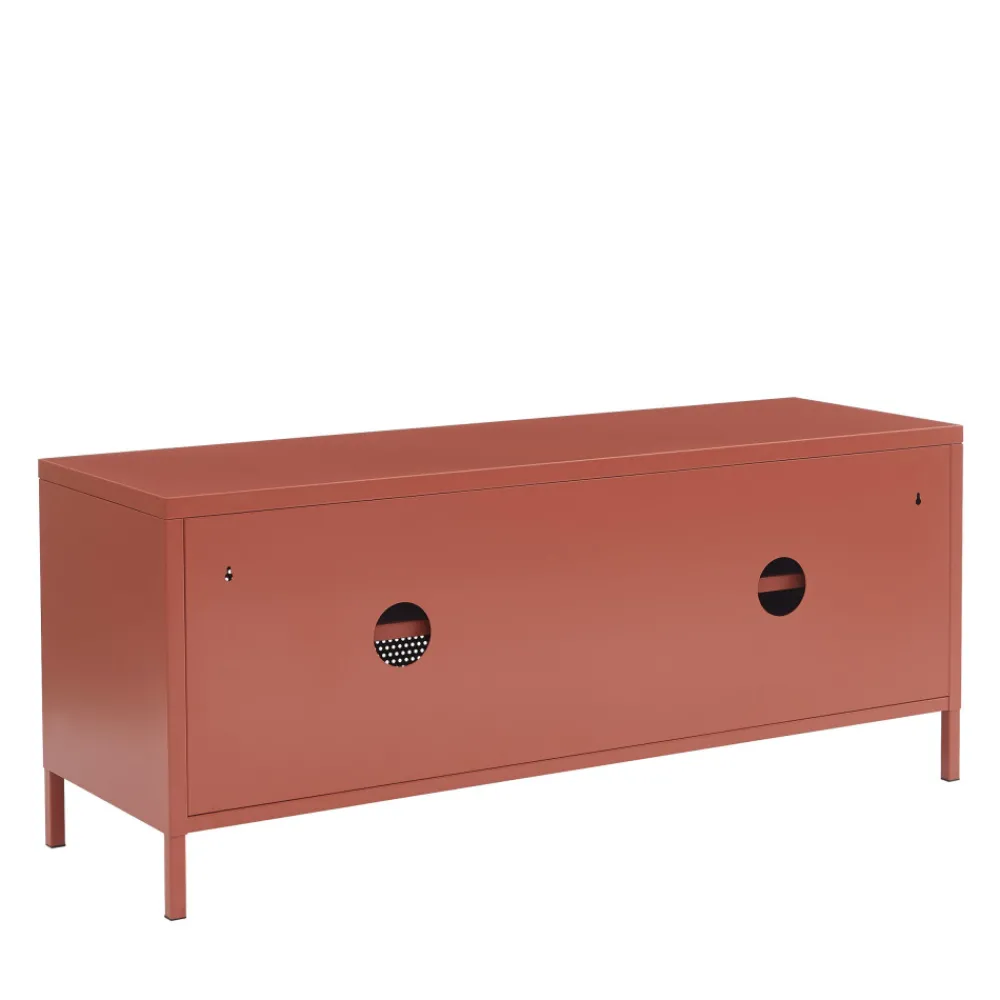 No name NINO Meuble TV 2 portes en métal PANTONE L120cm
