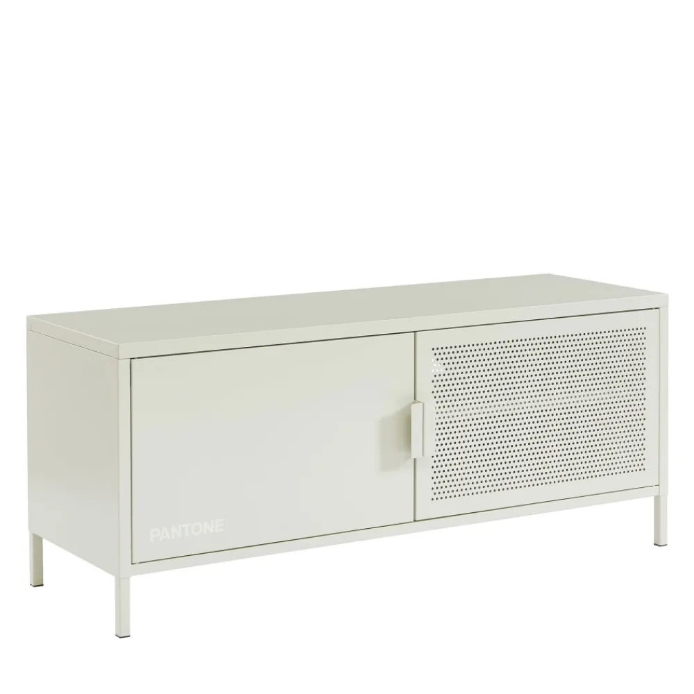 No name NINO Meuble TV 2 portes en métal PANTONE L120cm