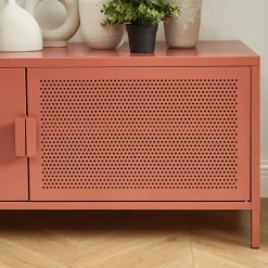 No name NINO Meuble TV 2 portes en métal PANTONE L120cm