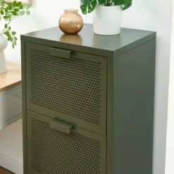Pantone NINO Petit meuble de rangement 3 tiroirs en métal H105cm