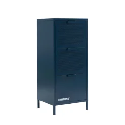 Pantone NINO Petit meuble de rangement 3 tiroirs en métal H105cm