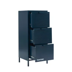 Pantone NINO Petit meuble de rangement 3 tiroirs en métal H105cm