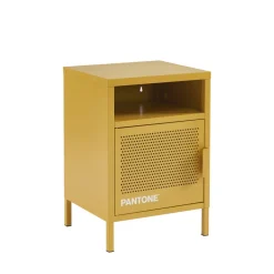 Pantone NINO Table de chevet 1 porte en métal
