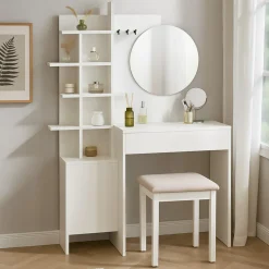 Drawer NIYA Coiffeuse 1 tiroir avec miroir L71,50cm