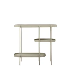 Woood NOAN Console ovale en bois et métal L90cm